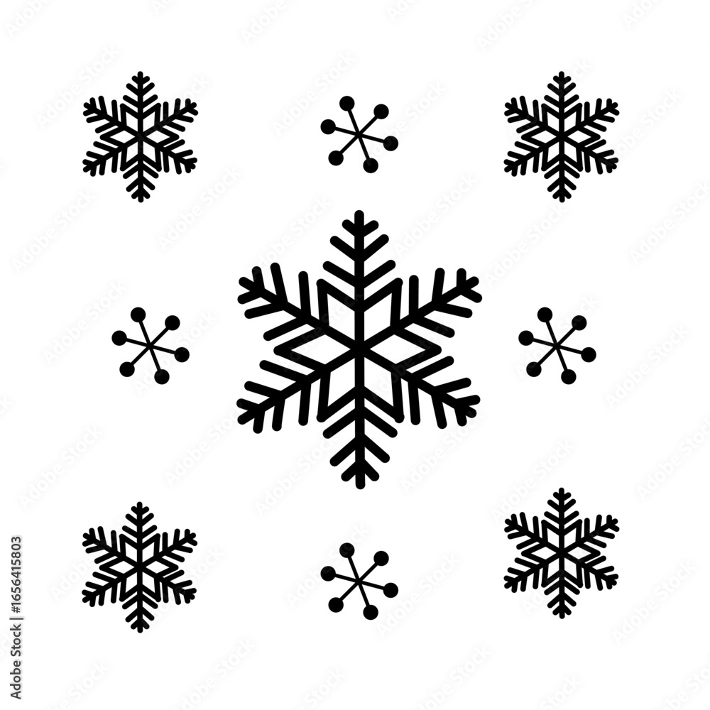 Fototapeta premium CHRISTMAS DECORATIVE ELEMENTS VECTOR
