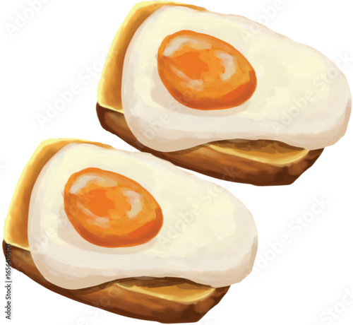 Bread Cheese Egg Breakfast