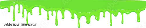 Green Slime Drip Splash