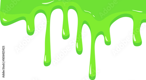 Green Slime Drip Splash