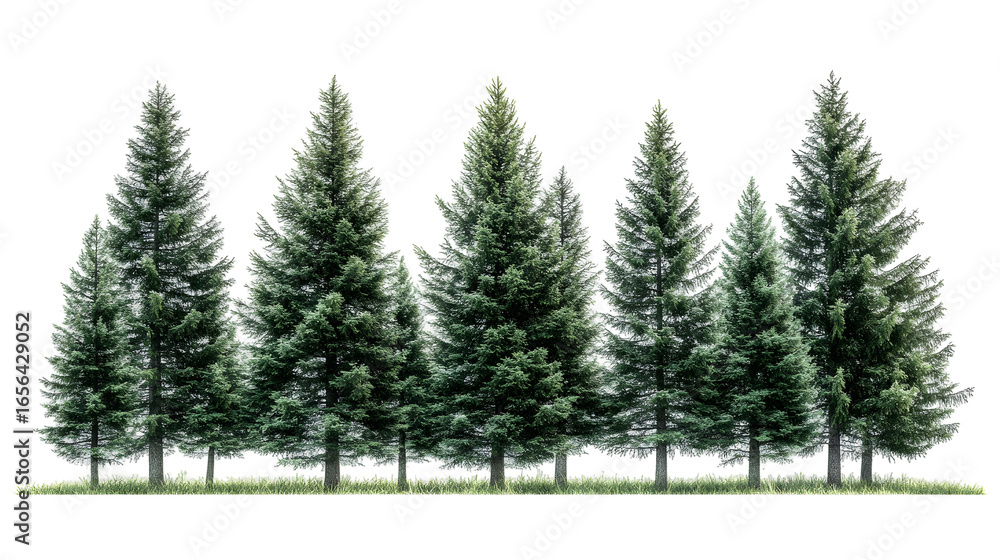 Fototapeta premium pine trees png