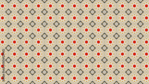 Floral pattern, vector print, vintage texture.