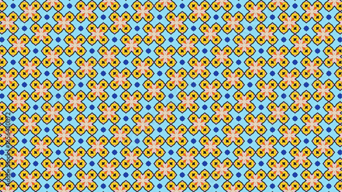 Floral pattern, vector print, vintage texture.