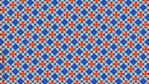 Floral pattern, vector print, vintage texture.