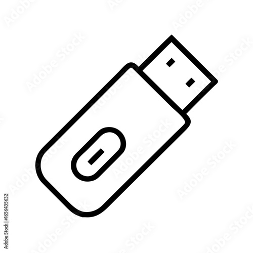 Outline icon of usb flash drive stick

