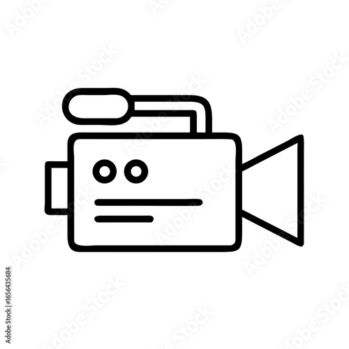 Outline icon of video camera recorder
