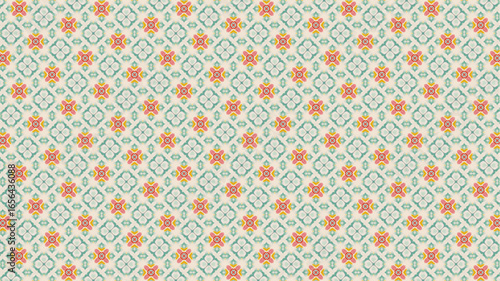 Floral pattern, vector print, vintage texture.