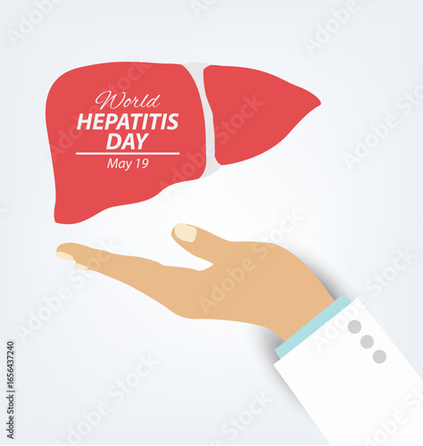 World Hepatitis Day. vector illustration.