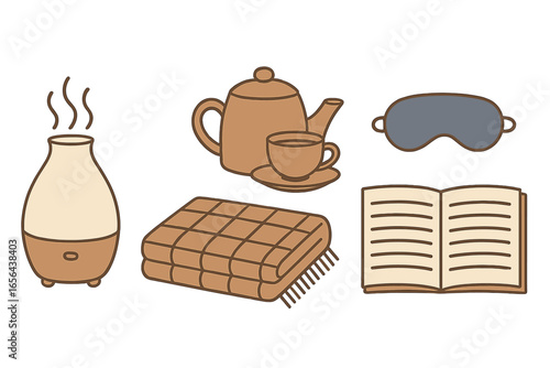 Cozy items for comfort and sleep