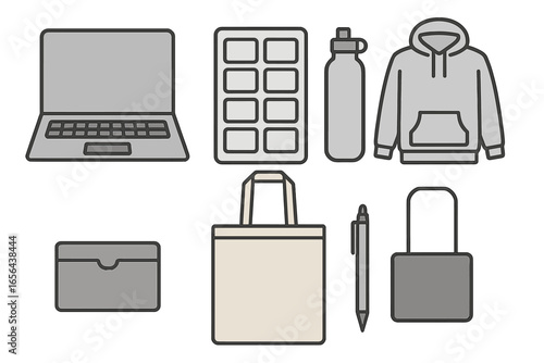Everyday objects and accessories collection