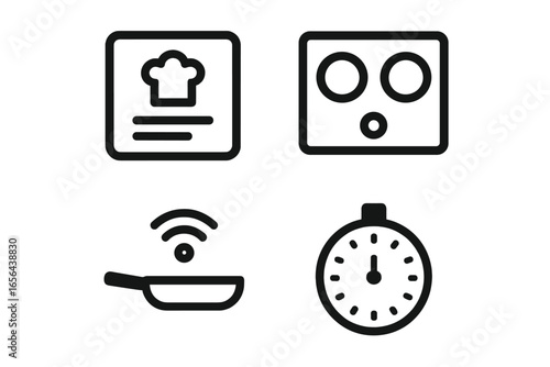 Kitchen Appliance and Cooking Symbols