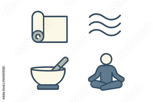 Yoga and Wellness Icons
