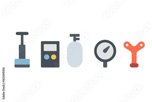 Measuring and inflation tools set