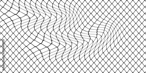 Mesh texture for fishing nets. Seamless black pattern for sportswear or soccer goal, volleyball net, basketball hoop, hockey, athletics. vector illustration