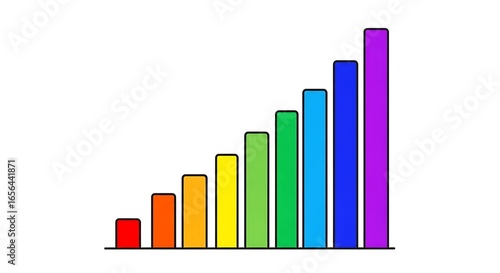 Free Download Growth chart bar graph business success diagram infographic data analysis color bars - GFXLoad