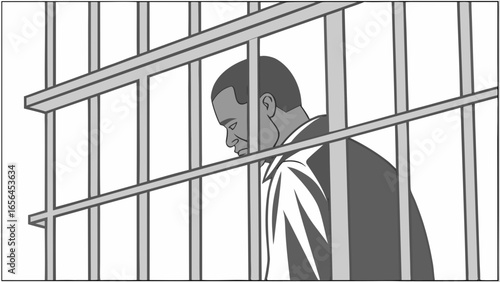 man in prison