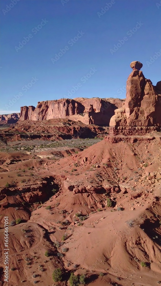 Fototapeta premium Red rock canyon vista