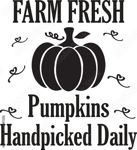 farm fresh pumpkins handpicked daily