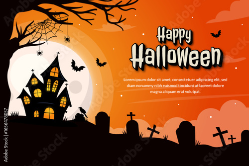 Gradient background for halloween celebration