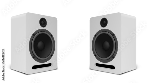 3D Black Bass Shelf Speaker With Subwoofer