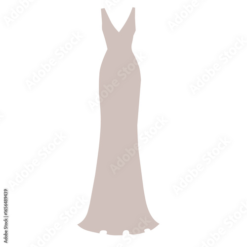 Women Dress Vector Flat Design