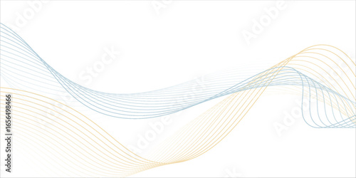 banner backgrond,blue and yellow line wave effect abstarct backgrounnd line.shape.vector.eps 10