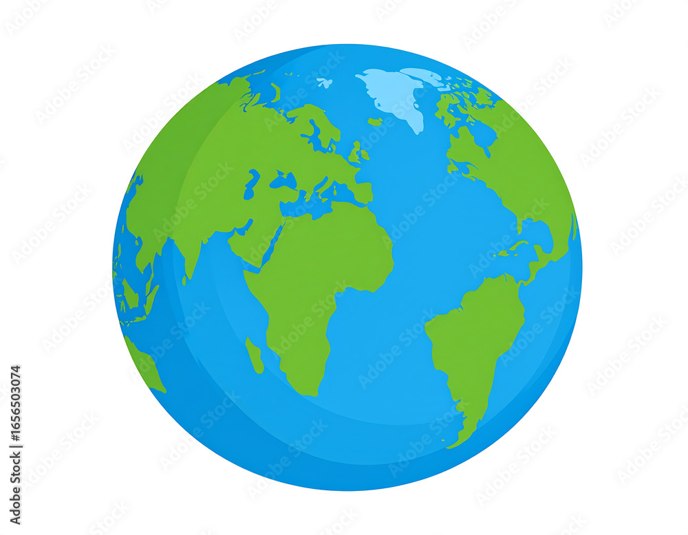 Fototapeta premium World Globe Design Asset with Clean Background