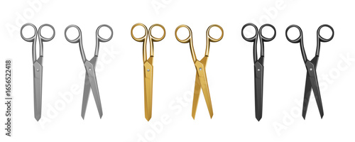 3D Open And Close Steel Professional Scissors
