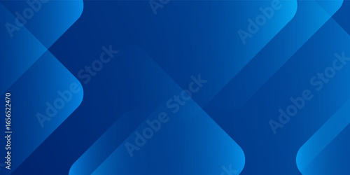 Abstract blue background with glowing geometric lines. Modern blue gradient square shape design. Futuristic technology concept. Suit for brochure, corporate, website, poster, banner, cover modern