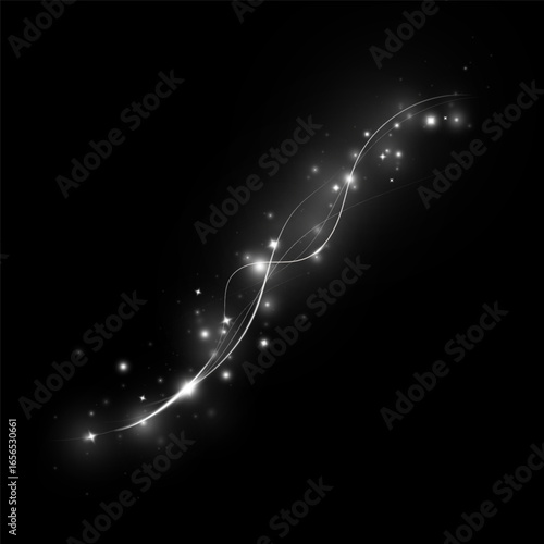 Texture of cold winter wind. Light effect for advertising, holidays, cards, gifts. light wind. Christmas decoration.