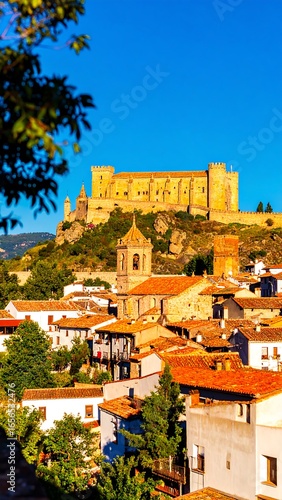 Panoramic view of a hilltop town with a fortress (1)