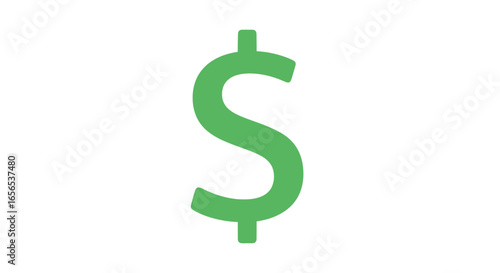 Green Dollar Sign Symbolizing Finance, Economy, and Investment Opportunities