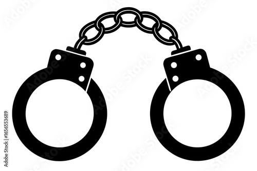 Handcuffs vector icon