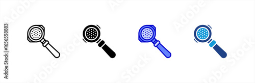 Portafilter icon set multiple style collection