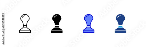 Tamper icon set multiple style collection