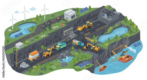 Sustainable industrial operations using resources efficiently with clean energy solutions