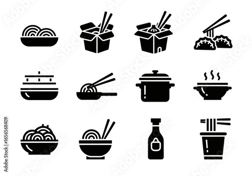 Delicious Delicacies: A collection of stylized illustrations depicts an array of tasty culinary creations, symbolizing the delight and variety of flavorful food.