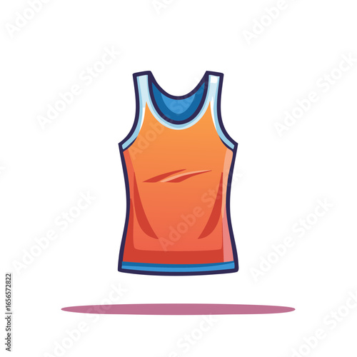 Vibrant Athletic Tank Top Cartoon Style for Active Lifestyles and Sports Apparel