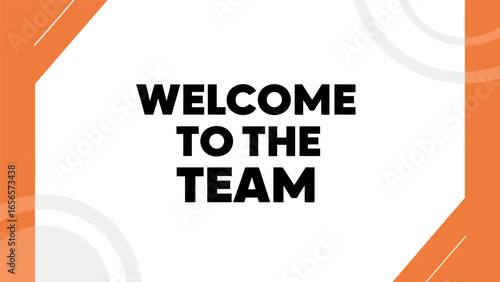 Welcome To The Team latter design vector 