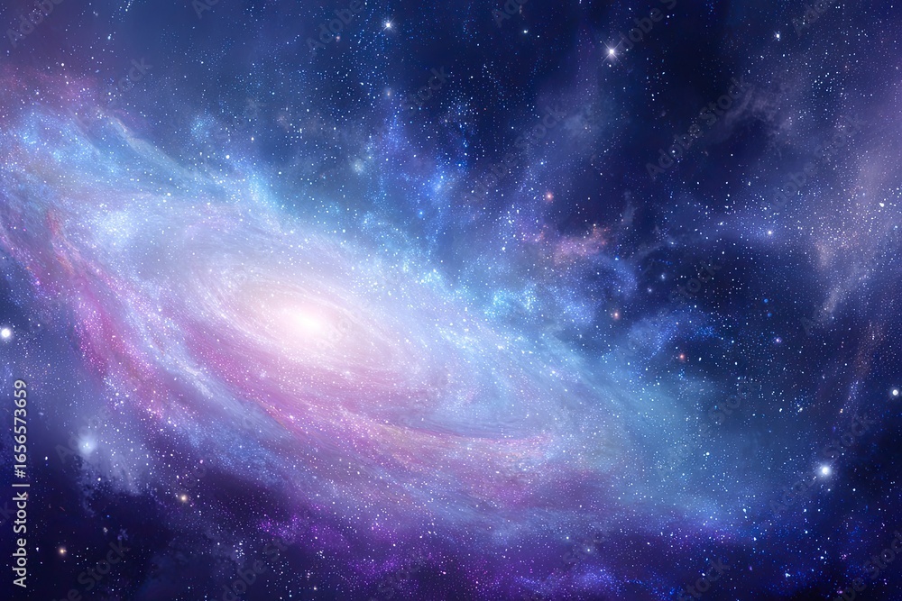 Fototapeta premium Spiral galaxy in deep space