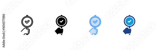 Agree icon set multiple style collection