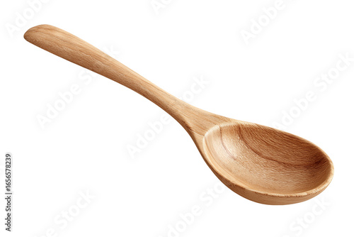 Wooden spoon isolated on transparent background, Clipart png