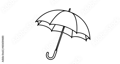 Umbrella clip art vector image for weather protection and rain illustration download free outline drawing 100