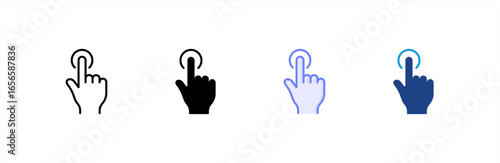 Touch icon set multiple style collection.