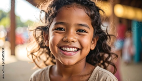 Joyful child portrait