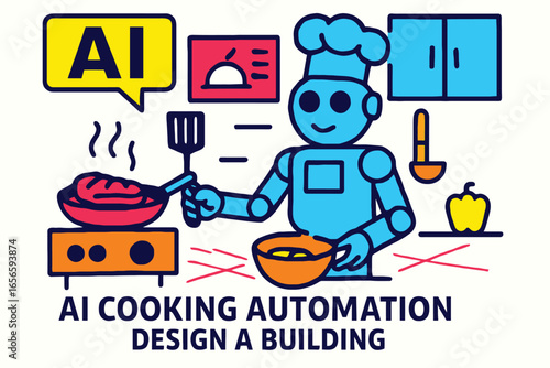 Robotic chef prepari .eps