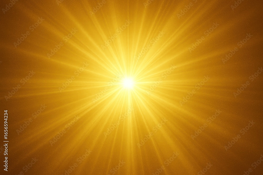 Obraz premium Radiant golden light burst image.