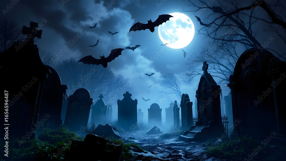 Fototapeta premium halloween night background
