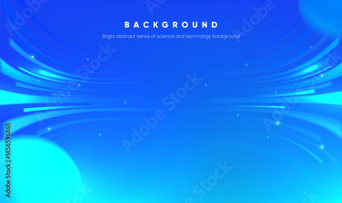 Horizontal blue abstract technological background illustration
