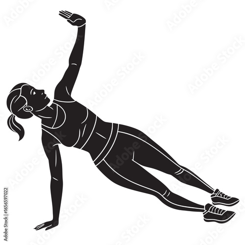 vector illustration of a man exercising